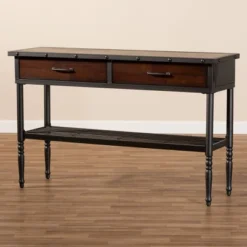 2 Drawer Jana Dining Room Server Brown - Baxton Studio -Baxton Studio GUEST b929e38e 484b 4db0 a155 1b465bba0c23