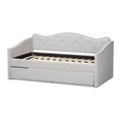 Twin Kaija Modern And Contemporary Fabric Daybed With Trundle Gray - Baxton Studio 16 Twin Kaija Modern And Contemporary Fabric Daybed With Trundle Gray - Baxton Studio -Baxton Studio GUEST ba4fc573 823b 40a1 94f7 40e9f8dc8daa