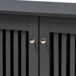 3 Door Fernanda Wooden Entryway Shoe Storage Wide Cabinet Gray - Baxton Studio -Baxton Studio GUEST baa9fe84 b617 425c b618 54c69940d5f6