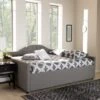 Queen Eliza Daybed Gray - Baxton Studio -Baxton Studio GUEST bb066c3f b949 4c30 946c 67f16a2459ec