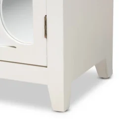 Garcelle Wood And Mirrored Glass 2 Door Sideboard White - Baxton Studio 16 Garcelle Wood And Mirrored Glass 2 Door Sideboard White - Baxton Studio -Baxton Studio GUEST bb0c8498 d7b2 4066 96a1 32353552d6d8