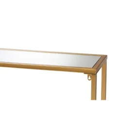 Alessa Glam Metal And Mirrored Glass Console Table Gold - Baxton Studio 11 Alessa Glam Metal And Mirrored Glass Console Table Gold - Baxton Studio -Baxton Studio GUEST bc198f77 76e2 4546 87d6 9df0b00e6eb4