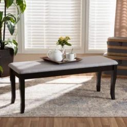 Cornelie Fabric Upholstered Wood Dining Bench - Baxton Studio 13 Cornelie Fabric Upholstered Wood Dining Bench - Baxton Studio -Baxton Studio GUEST bcbe798c 289b 49fc 9489 fcddd1cafac4