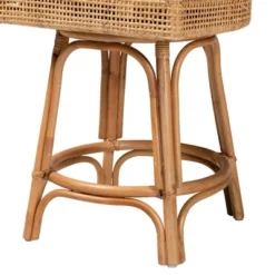 Bella Rattan Counter Stool Natural Brown/White - Baxton Studio -Baxton Studio GUEST bf56fc3f 6bbe 417a 8289 1ff34ec2f2d0