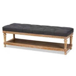 Linda Linen Fabric Upholstered Washed Wood Storage Bench - Baxton Studio 16 Linda Linen Fabric Upholstered Washed Wood Storage Bench - Baxton Studio -Baxton Studio GUEST bfc1cc99 e934 4088 96da 7b95dc6f63b7