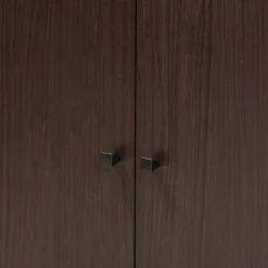 Rossin Wood 2 Door Entryway Shoe Cabinet - Baxton Studio -Baxton Studio GUEST c051c5eb d782 436b b868 f9645c72af63