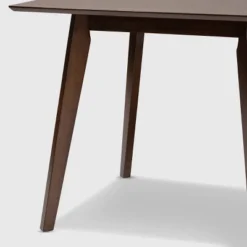 Pernille Square Wood Dining Table Walnut - Baxton Studio -Baxton Studio GUEST c116f7a6 5002 4be9 a3dc 4110962ba20e