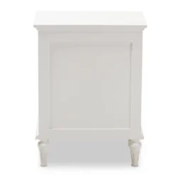 Venezia French - Inspired Rustic Washed Wood 3 - Drawer Nightstand - White - Baxton Studio 13 Venezia French - Inspired Rustic Washed Wood 3 - Drawer Nightstand - White - Baxton Studio -Baxton Studio GUEST c2741a88 7c72 41c5 970d b11f1f83db45