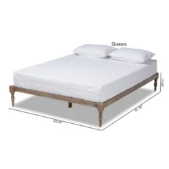 Iseline Wood Platform Bed Frame - Baxton Studio -Baxton Studio GUEST c2b89c34 a927 4bb1 9b1b 514f1c0cf7ca