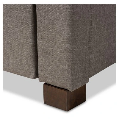 Brandy Modern And Contemporary Fabric Upholstered Platform Bed With Storage Drawer - Baxton Studio 7 Brandy Modern And Contemporary Fabric Upholstered Platform Bed With Storage Drawer - Baxton Studio - Image 5