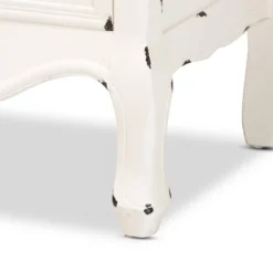 Levron Two-Tone Wood 5 Drawer Storage Cabinet Walnut Brown/White - Baxton Studio -Baxton Studio GUEST c31cc59a 9624 4437 8d03 2fa0e41a5048