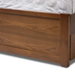 Queen Raurey Modern And Contemporary Walnut Finished Storage Platform Bed Brown - Baxton Studio -Baxton Studio GUEST c3228b78 9fd3 4d77 b0c3 3fc5afa0ae7c