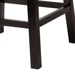 2pc Theron Faux Leather And Wood Swivel Counter Stool Set - Baxton Studio -Baxton Studio GUEST c3444a0f c73f 4bdb 8676 51c9fa83ed03