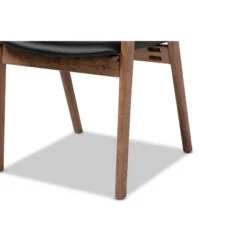 2pc Harland Faux Leather Upholstered And Wood Dining Chair Set - Baxton Studio 16 2pc Harland Faux Leather Upholstered And Wood Dining Chair Set - Baxton Studio -Baxton Studio GUEST c3d0ce5b 15a3 4f26 8b25 ffcdda962b35