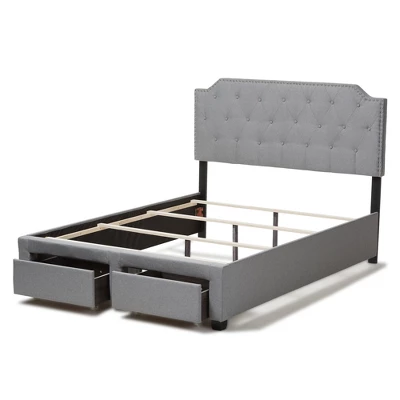 Aubrianne Modern And Contemporary Fabric Upholstered Storage Bed Gray - Baxton Studio 10 Aubrianne Modern And Contemporary Fabric Upholstered Storage Bed Gray - Baxton Studio - Image 8