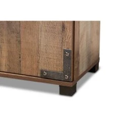 2 Door Cyrille Wood Shoe Cabinet Brown - Baxton Studio -Baxton Studio GUEST c5036d96 dc54 4d54 9497 64bf60615cef