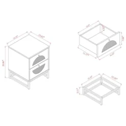 Ardon Bohemian Wood And Metal 1 Drawer Nightstand With Rattan Light Brown/Black - Baxton Studio 21 Ardon Bohemian Wood And Metal 1 Drawer Nightstand With Rattan Light Brown/Black - Baxton Studio -Baxton Studio GUEST c5c142d7 1e1a 4c2e 8f2d 10d434a715b2