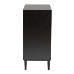 Maureen Wood And Rattan 2 Door Storage Cabinet Espresso/Natural Brown - Baxton Studio -Baxton Studio GUEST c6aac2ea 6132 4082 8ce4 c8a53555f306