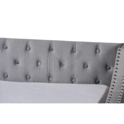 Raphael Velvet Fabric Upholstered Daybed With Trundle - Baxton Studio -Baxton Studio GUEST c6c25c6b 0657 41a0 9fe3 c04a931adbbc