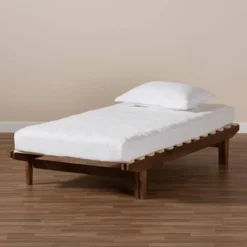 King Hiro Wood Expandable Bed Frame Walnut - Baxton Studio 19 King Hiro Wood Expandable Bed Frame Walnut - Baxton Studio -Baxton Studio GUEST c6da8e9f 9699 414a 9dcd 258249ebd505