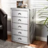 5 Drawer Davet Metal Accent Chest Silver - Baxton Studio -Baxton Studio GUEST c7337fb1 7ddd 45c4 976c 61f776edc31f