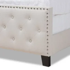 Marion Fabric Upholstered Button Tufted Panel Bed - Baxton Studio 12 Marion Fabric Upholstered Button Tufted Panel Bed - Baxton Studio -Baxton Studio GUEST c77ef94d 83f5 46a7 944e b246c9626cb7