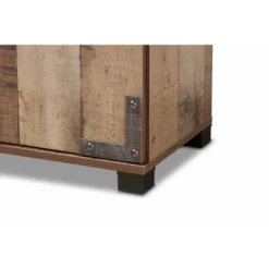 3 Door Cyrille Wood Shoe Cabinet Brown - Baxton Studio -Baxton Studio GUEST c7c73081 6106 4fa9 b49c 1e1a2d8defcb