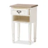 Dauphine 1 Drawer Provincial Style Oak And Distressed Finish Wood Nightstand White - Baxton Studio 1 Dauphine 1 Drawer Provincial Style Oak And Distressed Finish Wood Nightstand White - Baxton Studio -Baxton Studio GUEST c80e4edb 266a 4f6e b2e4 5322059ae79d