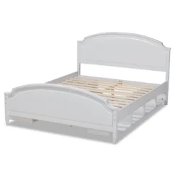 Elise Wood Storage Platform Bed White - Baxton Studio -Baxton Studio GUEST c878ff34 b913 4fdb 8e06 4b64c0baebf2