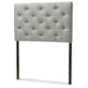 Twin Viviana Modern And Contemporary Fabric Upholstered Button Tufted Headboard Gray - Baxton Studio -Baxton Studio GUEST c94d56b2 1b64 44a0 9f16 4d98b1652f61
