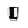 2 Door Meike Two-Tone Wood Shoe Cabinet Walnut/White - Baxton Studio -Baxton Studio GUEST c9b17ac5 d3da 471d a422 1b5a242cd63c