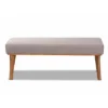 Odessa Mid-Century Modern Fabric Upholstered Wood Dining Bench Walnut/Brown - Baxton Studio 1 Odessa Mid-Century Modern Fabric Upholstered Wood Dining Bench Walnut/Brown - Baxton Studio -Baxton Studio GUEST caacb33e 59d8 40d4 9fec f18cb9082e7a