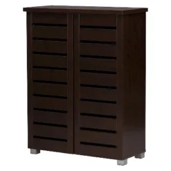 Adalwin Modern And Contemporary 2-Door Wooden Entryway Shoes Storage Cabinet - Dark Brown - Baxton Studio 7 Adalwin Modern And Contemporary 2-Door Wooden Entryway Shoes Storage Cabinet - Dark Brown - Baxton Studio -Baxton Studio GUEST cae58d33 dad0 4d98 a535 edd4adb0a561