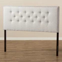 Windsor Modern And Contemporary Fabric Upholstered Headboard Beige - Baxton Studio -Baxton Studio GUEST cb10aa37 9ec6 4404 9d63 e5a817a4cae7