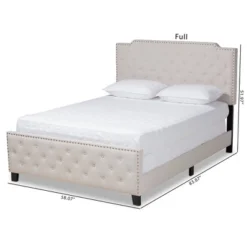 Marion Fabric Upholstered Button Tufted Panel Bed - Baxton Studio 15 Marion Fabric Upholstered Button Tufted Panel Bed - Baxton Studio -Baxton Studio GUEST cbeecee9 26ad 4ebc b000 c40e665d1c82
