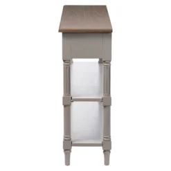 Edouard French Provincial Style Console Table With 2 Drawers - White/Light Brown - Baxton Studio -Baxton Studio GUEST ccf10cc3 c2c7 4d45 95aa 9fe7ca29947b