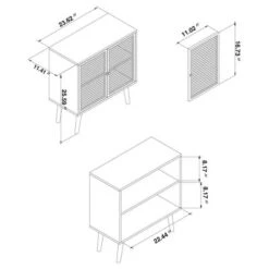 Yuna Natural Brown Wood And Metal 2 Door Storage Cabinet Natural Brown/Black - Baxton Studio -Baxton Studio GUEST cd490712 ceac 43dc 99c8 3bda3a9f0676