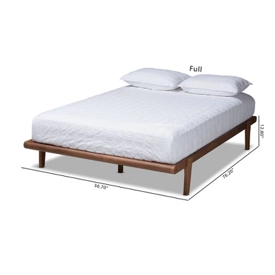 Kaia Finished Wood Platform Bed Frame - Baxton Studio 3 Kaia Finished Wood Platform Bed Frame - Baxton Studio
