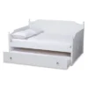Full Millie Wood Daybed With Trundle White - Baxton Studio -Baxton Studio GUEST ceb787a3 b47c 40a5 af62 2dea2b64e60b
