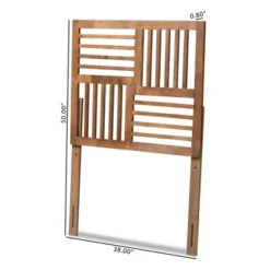 Adler Wood Headboard Walnut - Baxton Studio -Baxton Studio GUEST cebed97f 97ea 4823 be2a 1195a33364a2