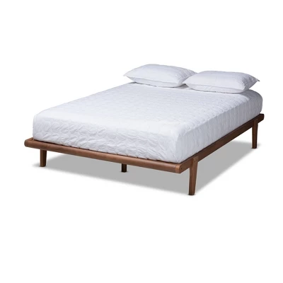 Kaia Finished Wood Platform Bed Frame - Baxton Studio 10 Kaia Finished Wood Platform Bed Frame - Baxton Studio - Image 8