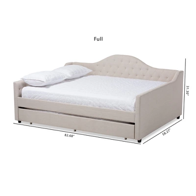 Eliza Daybed With Trundle - Baxton Studio 6 Eliza Daybed With Trundle - Baxton Studio - Image 4