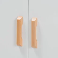 Russell Two-Tone Wood 2 Door Sideboard White/Oak Brown - Baxton Studio -Baxton Studio GUEST d139620c 5152 491e 9962 671fee208502