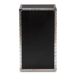 Cosette Metal Floral Accent Cabinet Silver - Baxton Studio -Baxton Studio GUEST d2334449 4858 4f63 833c 52e6d02faefe