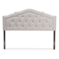 Queen Edith Modern And Contemporary Fabric Headboard Beige - Baxton Studio
