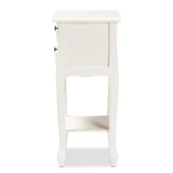 Eliya Wood 2 Drawer Nightstand White - Baxton Studio -Baxton Studio GUEST d2d18d55 09ec 4edb 9205 b71b7aab9a82