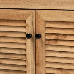 Coolidge Wood 1 Drawer Storage Cabinet Oak Brown - Baxton Studio -Baxton Studio GUEST d383846d fe9a 4c44 8479 d79ab62ccc7e