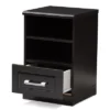 Odelia Modern And Contemporary Finished 1 Drawer Nightstand Dark Brown - Baxton Studio -Baxton Studio GUEST d3d724e8 ac43 4af2 96a0 6f259ad9a5b7