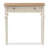 Marquetterie French Provincial Style Weathered Oak Wash And Distressed Wood Finish Two - Tone Console Table - White - Baxton Studio -Baxton Studio GUEST d4facd10 210a 437b 992c 957e51a5a6f8