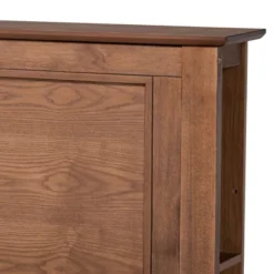 Danielle Wood Platform Storage Bed With Built-In Shelves Ash Walnut - Baxton Studio -Baxton Studio GUEST d53bfaf8 f2b4 468b a723 9016a7ef8395